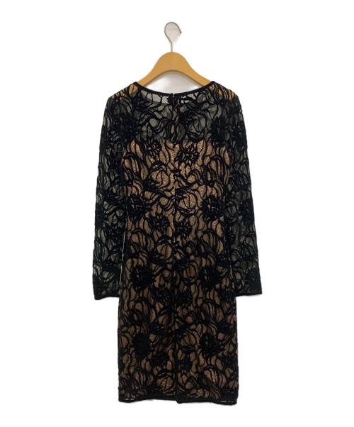 TADASHI SHOJI（タダシ ショージ）TADASHI SHOJI (タダシ ショージ) レースロングドレス ブラック サイズ:SIZE2の古着・服飾アイテム
