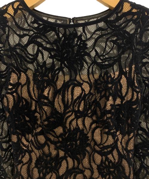 TADASHI SHOJI（タダシ ショージ）TADASHI SHOJI (タダシ ショージ) レースロングドレス ブラック サイズ:SIZE2の古着・服飾アイテム