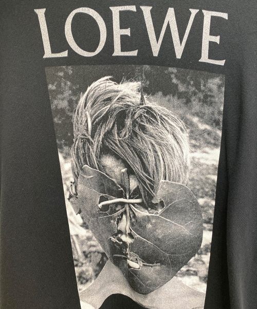 LOEWE（ロエベ）LOEWE (ロエベ) Ken Heyman プリントパーカー ブラック サイズ:Mの古着・服飾アイテム
