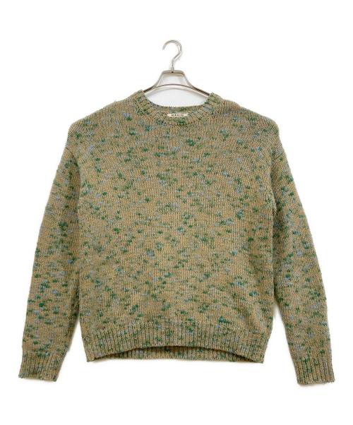 AURALEE（オーラリー）AURALEE (オーラリー) WOOL MIX COLOR SLUB YARN KNIT グリーン サイズ:4の古着・服飾アイテム