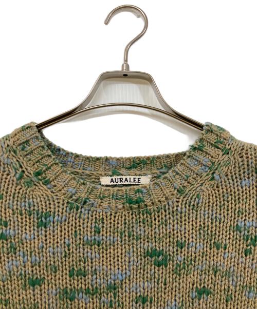 AURALEE（オーラリー）AURALEE (オーラリー) WOOL MIX COLOR SLUB YARN KNIT グリーン サイズ:4の古着・服飾アイテム