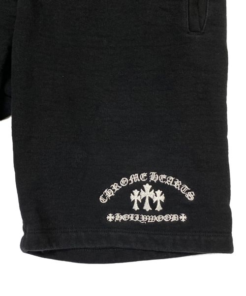 CHROME HEARTS（クロムハーツ）CHROME HEARTS (クロムハーツ) CEMETERY CROSS Shorts ブラック サイズ:Mの古着・服飾アイテム
