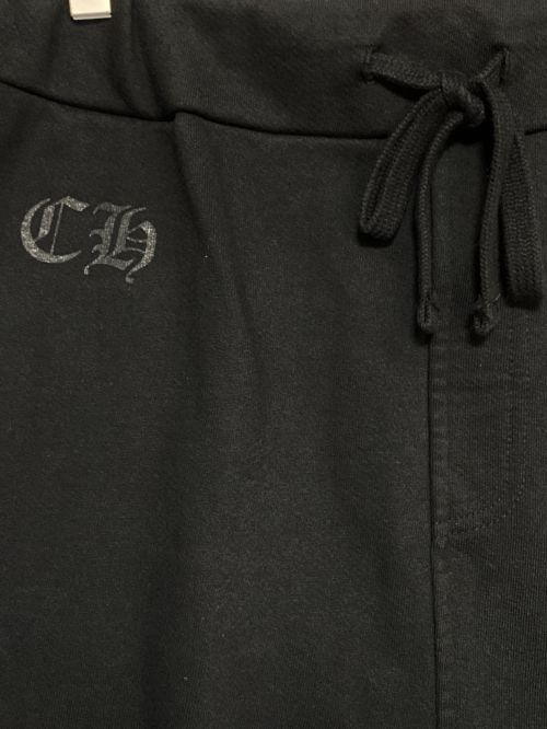 CHROME HEARTS（クロムハーツ）CHROME HEARTS (クロムハーツ) ホースシュースウェットパンツ ブラック サイズ:Mの古着・服飾アイテム