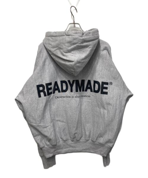 READYMADE（レディメイド）READYMADE (レディメイド) バッグロゴパーカー ライトグレー サイズ:XLの古着・服飾アイテム