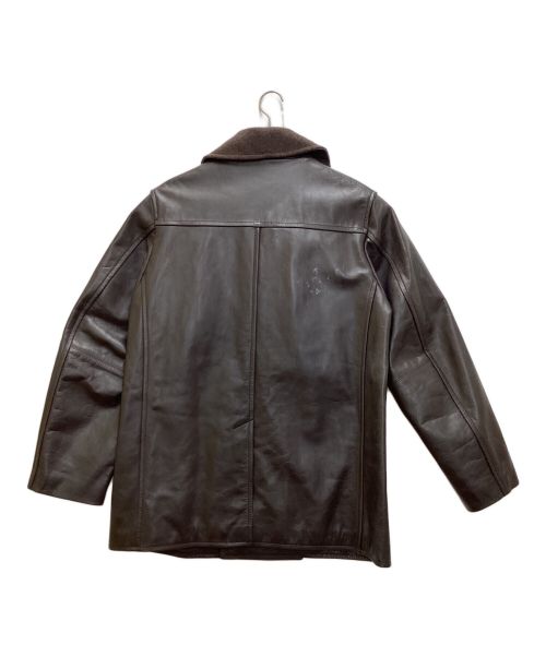 AVIREX 7522（アヴィレックス）AVIREX 7522 (アヴィレックス) レザーコート ブラウン サイズ:LARGEの古着・服飾アイテム