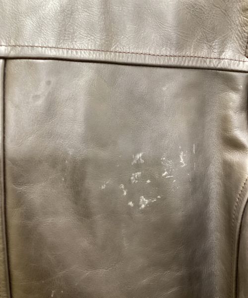 AVIREX 7522（アヴィレックス）AVIREX 7522 (アヴィレックス) レザーコート ブラウン サイズ:LARGEの古着・服飾アイテム