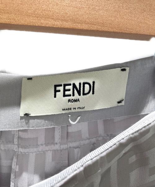 FENDI（フェンディ）FENDI (フェンディ) 総柄ズッカスカート ライトグレー サイズ:36の古着・服飾アイテム