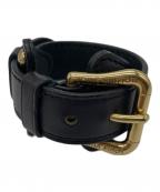 LOUIS VUITTONルイ ヴィトン）の古着「レザーバングル」｜ブラック