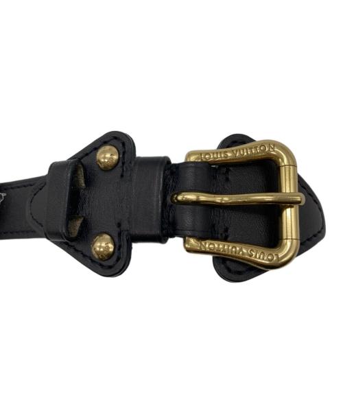 LOUIS VUITTON（ルイ ヴィトン）LOUIS VUITTON (ルイ ヴィトン) レザーバングル ブラックの古着・服飾アイテム