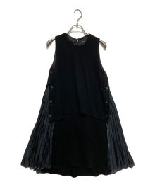 MULLER（ミューラー）の古着「ニットプリーツワンピース」｜ブラック