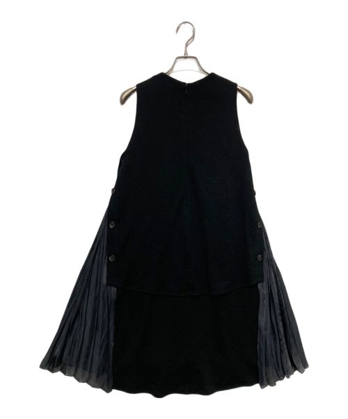 MULLER（ミューラー）MULLER (ミューラー) ニットプリーツワンピース ブラック サイズ:SIZE36の古着・服飾アイテム