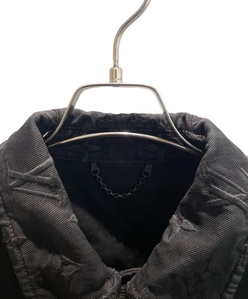LOUIS VUITTON（ルイ ヴィトン）LOUIS VUITTON (ルイ ヴィトン) モノグラムグラデーションデニムジャケット ブラック×レッド サイズ:52の古着・服飾アイテム