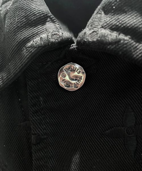LOUIS VUITTON（ルイ ヴィトン）LOUIS VUITTON (ルイ ヴィトン) モノグラムグラデーションデニムジャケット ブラック×レッド サイズ:52の古着・服飾アイテム