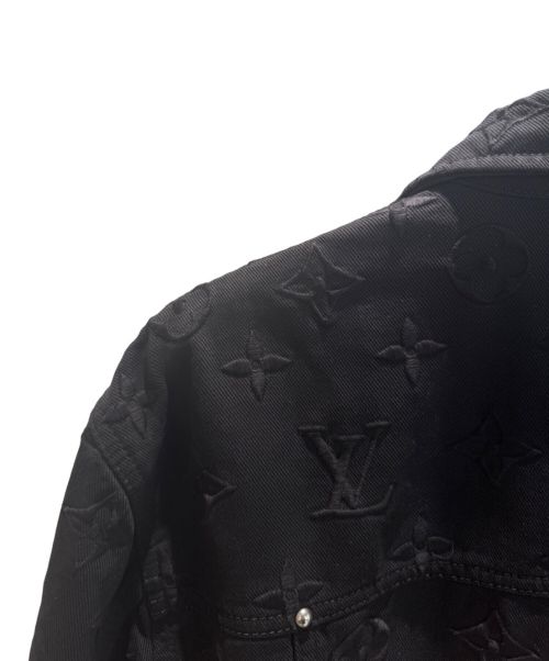 LOUIS VUITTON（ルイ ヴィトン）LOUIS VUITTON (ルイ ヴィトン) モノグラムグラデーションデニムジャケット ブラック×レッド サイズ:52の古着・服飾アイテム