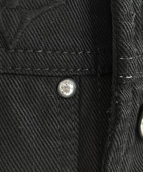 LOUIS VUITTON（ルイ ヴィトン）LOUIS VUITTON (ルイ ヴィトン) モノグラムグラデーションデニムジャケット ブラック×レッド サイズ:52の古着・服飾アイテム