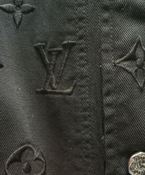 LOUIS VUITTON（ルイ ヴィトン）LOUIS VUITTON (ルイ ヴィトン) モノグラムグラデーションデニムジャケット ブラック×レッド サイズ:52の古着・服飾アイテム