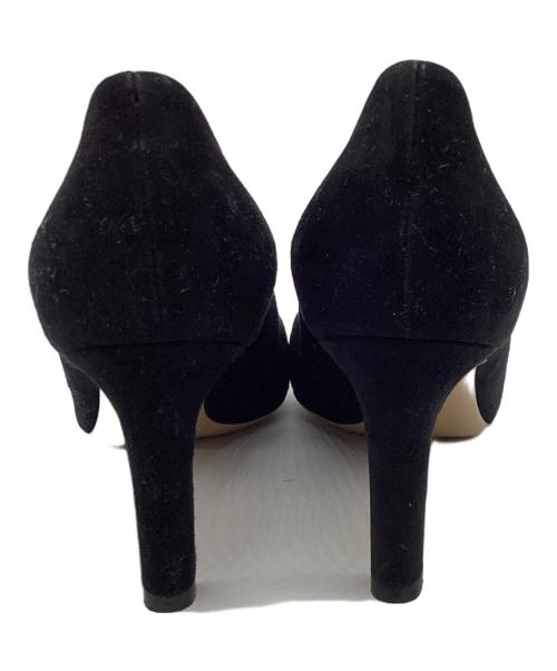 Salvatore Ferragamo（サルヴァトーレ フェラガモ）Salvatore Ferragamo (サルヴァトーレ フェラガモ)  MIMI’70 スウェードヒールパンプス ブラック サイズ:6 1/2の古着・服飾アイテム