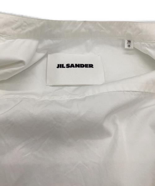 JIL SANDER（ジルサンダー）JIL SANDER (ジルサンダー) ノーカラーシャツ ホワイト サイズ:38の古着・服飾アイテム