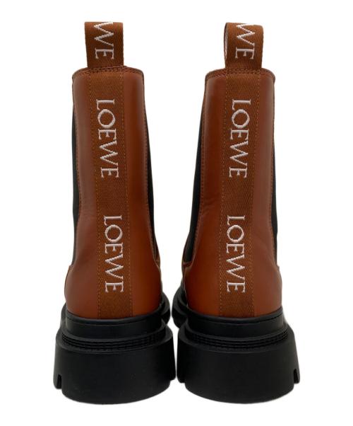LOEWE（ロエベ）LOEWE (ロエベ) サイドゴアブーツ オレンジ サイズ:37の古着・服飾アイテム