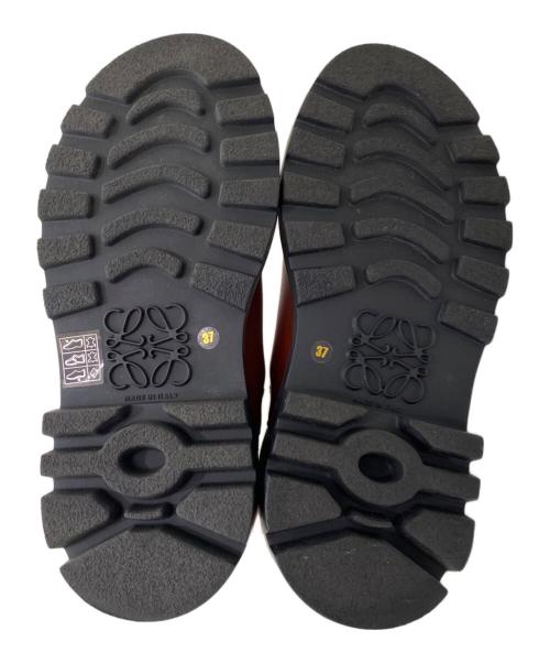 LOEWE（ロエベ）LOEWE (ロエベ) サイドゴアブーツ オレンジ サイズ:37の古着・服飾アイテム