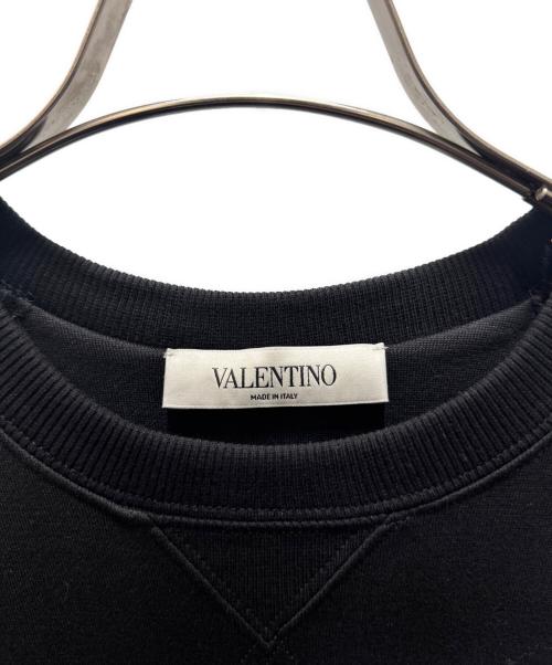 VALENTINO（ヴァレンティノ）VALENTINO (ヴァレンティノ) 切り替えレースロゴワンピース ブラック サイズ:XSの古着・服飾アイテム