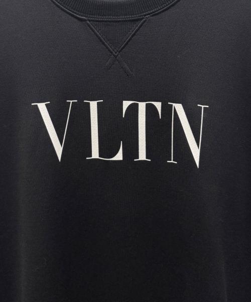 VALENTINO（ヴァレンティノ）VALENTINO (ヴァレンティノ) 切り替えレースロゴワンピース ブラック サイズ:XSの古着・服飾アイテム