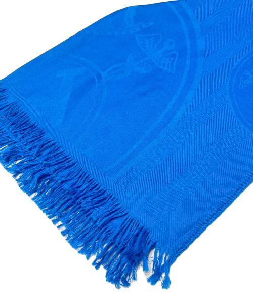 HERMES（エルメス）HERMES (エルメス) ストール《ニュー・リブリス》 ブルー サイズ:206cmの古着・服飾アイテム