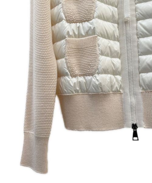 MONCLER（モンクレール）MONCLER (モンクレール) MAGLIONE ダウンジャケット ベージュ サイズ:Mの古着・服飾アイテム