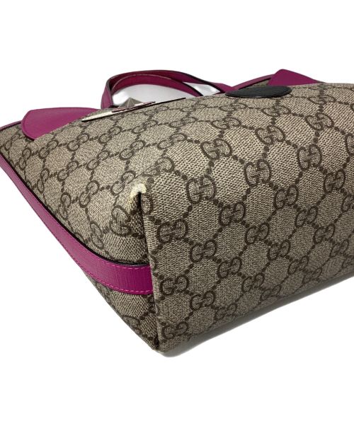 GUCCI（グッチ）GUCCI (グッチ) Childrens/GG Supreme Mini Handbag（チルドレンズ/GGスプリームミニハンドバッグ） ベージュ サイズ:-の古着・服飾アイテム