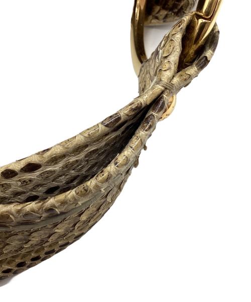 TOD'S（トッズ）TOD'S (トッズ) パイソンショルダーバッグ ベージュの古着・服飾アイテム