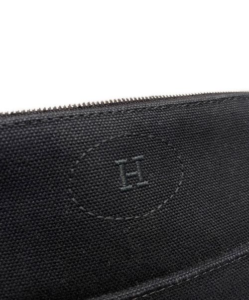 HERMES（エルメス）HERMES (エルメス) ボリードポーチミニ ブラック×タン サイズ:ミニの古着・服飾アイテム