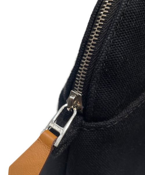 HERMES（エルメス）HERMES (エルメス) ボリードポーチミニ ブラック×タン サイズ:ミニの古着・服飾アイテム
