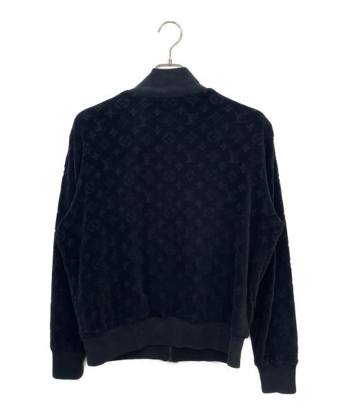 LOUIS VUITTON（ルイ ヴィトン）LOUIS VUITTON (ルイ ヴィトン) コットンベロアモノグラムジャケット ブラック サイズ:Mの古着・服飾アイテム