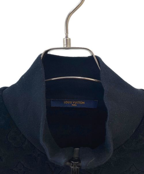 LOUIS VUITTON（ルイ ヴィトン）LOUIS VUITTON (ルイ ヴィトン) コットンベロアモノグラムジャケット ブラック サイズ:Mの古着・服飾アイテム