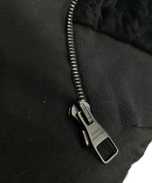 LOUIS VUITTON（ルイ ヴィトン）LOUIS VUITTON (ルイ ヴィトン) コットンベロアモノグラムジャケット ブラック サイズ:Mの古着・服飾アイテム