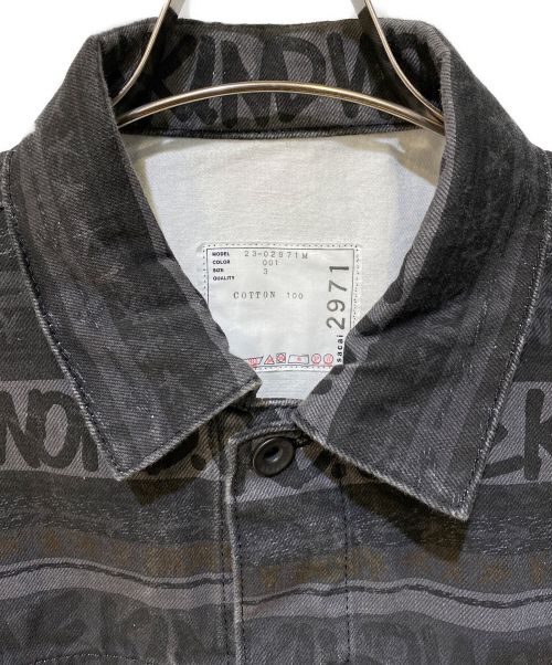 sacai（サカイ）sacai (サカイ) eric haze (エリックヘイズ) 23SS Eric Haze Denim Blouson（エリックヘイズデニムブルゾン） グレー サイズ:3の古着・服飾アイテム