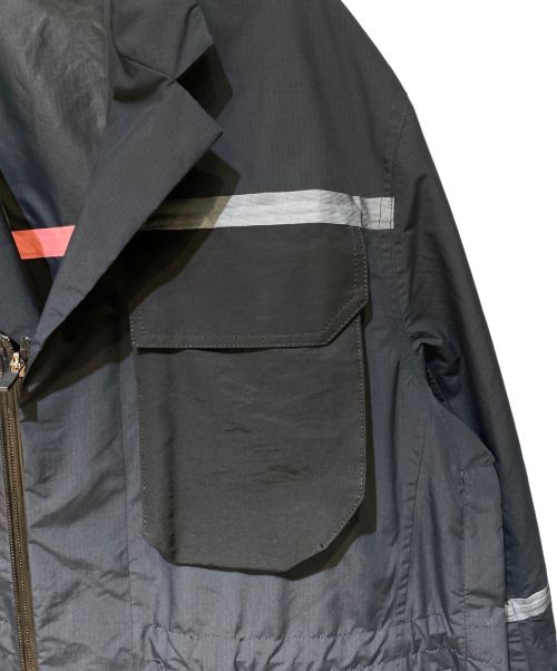 sacai（サカイ）sacai (サカイ) Ripstop nylon military coat（リップストップナイロンミリタリーコート） ダークネイビー サイズ:3の古着・服飾アイテム