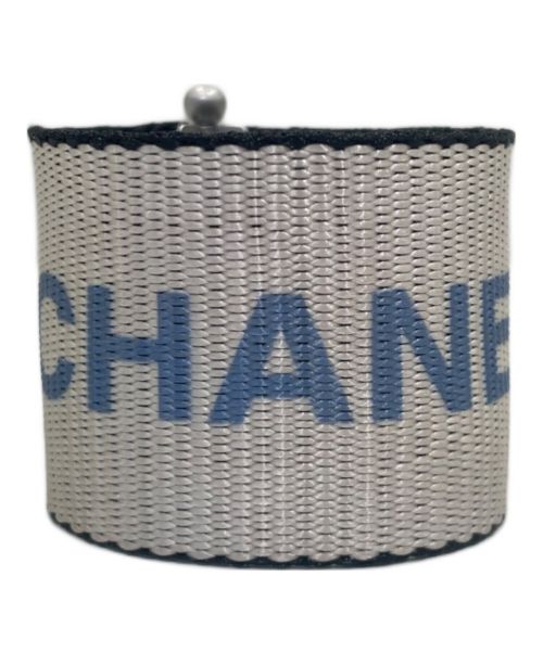 CHANEL（シャネル）CHANEL (シャネル) ロゴロープブレスレット ホワイト×ブルー サイズ:16cmの古着・服飾アイテム