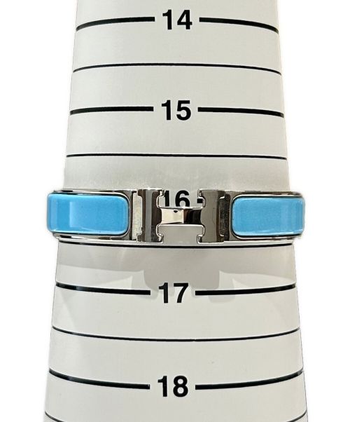 HERMES（エルメス）HERMES (エルメス) Hクリックブレスレット ブルーの古着・服飾アイテム