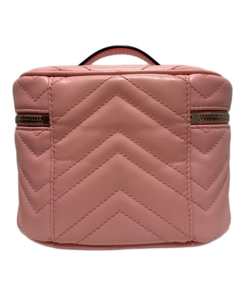 GUCCI（グッチ）GUCCI (グッチ) Vステッチバニティバッグ ピンク サイズ:-の古着・服飾アイテム