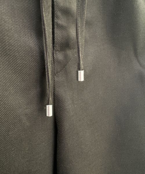 HERMES（エルメス）HERMES (エルメス) センタープリーツスラックス ブラック サイズ:42の古着・服飾アイテム