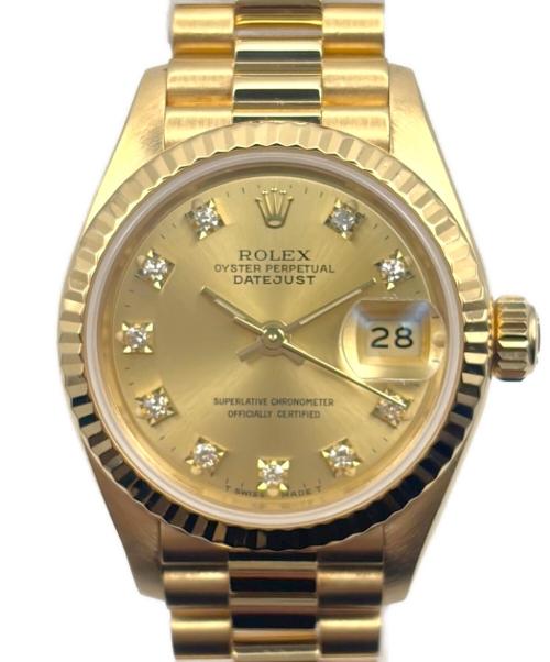 ROLEX（ロレックス）ROLEX (ロレックス) デイトジャスト 10Pダイヤ Ref.69178G シャンパン文字盤 サイズ:26mmの古着・服飾アイテム