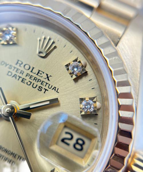 ROLEX（ロレックス）ROLEX (ロレックス) デイトジャスト 10Pダイヤ Ref.69178G シャンパン文字盤 サイズ:26mmの古着・服飾アイテム
