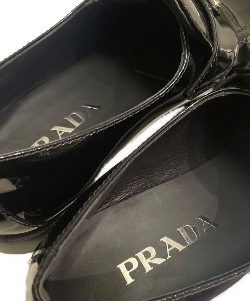 PRADA（プラダ）PRADA (プラダ) エナメルパンプス ブラック サイズ:36 1/2の古着・服飾アイテム