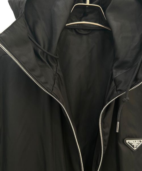 PRADA（プラダ）PRADA (プラダ) ベルト付ナイロンジャケット ブラック サイズ:38の古着・服飾アイテム