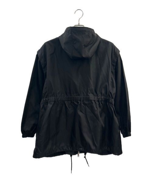 PRADA（プラダ）PRADA (プラダ) ベルト付ナイロンジャケット ブラック サイズ:38の古着・服飾アイテム