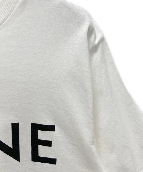 CELINE（セリーヌ）CELINE (セリーヌ) クロップド CELINE Tシャツ / コットンジャージー ホワイト サイズ:XSの古着・服飾アイテム
