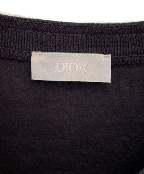 Christian Dior（クリスチャン ディオール）Christian Dior (クリスチャン ディオール) sacai (サカイ) コットン×ナイロン ドッキングプルオーバー ブラック サイズ:Mの古着・服飾アイテム
