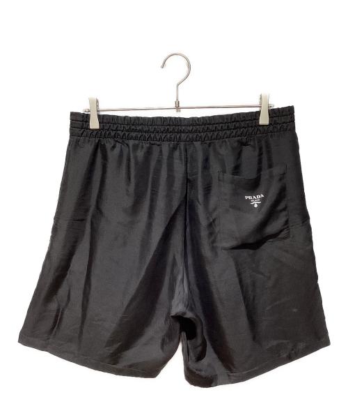 PRADA（プラダ）PRADA (プラダ) Silk half pants（シルクハーフパンツ） ブラック サイズ:Mの古着・服飾アイテム