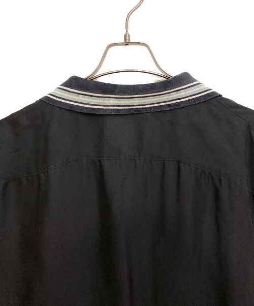 PRADA（プラダ）PRADA (プラダ) Short sleeve silk twill shirt（半袖シルクツイルシャツ） ブラック サイズ:XXLの古着・服飾アイテム
